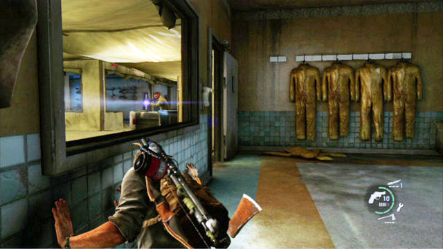 Walk from the corridor to the room opposite and leave it through the window on the right - The Last of Us: The Hospital, The Firefly Lab Walkthrough, map - The Firefly Lab - The Last of Us Guide