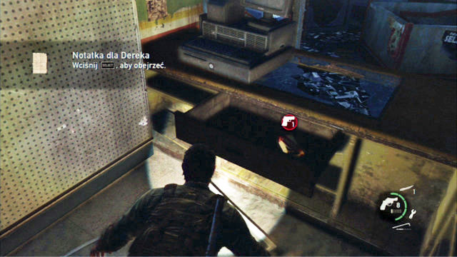 Inside, there is a safe code that allows you to open the safe at the other end of the location - The Last of Us: The Outskirts, Artifacts and pendants - Artifacts and pendants - The Last of Us Guide