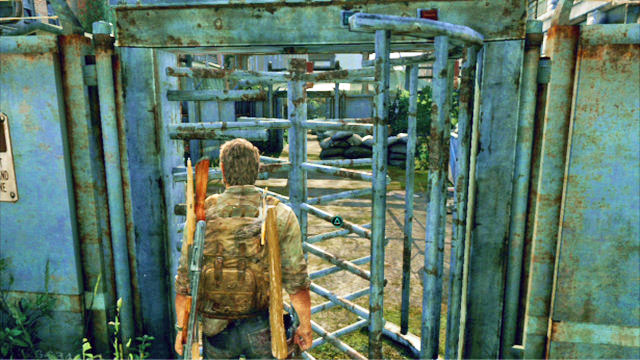 After you leave through the turnstile, go ahead for a moment, turn back and take a look at the wall to the left - The Last of Us: Alone and Forsaken (Pittsburgh), Artifacts and pendants - Artifacts and pendants - The Last of Us Guide