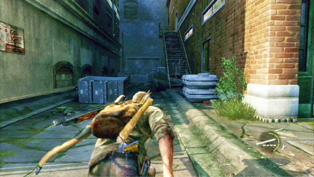 After you defeat the three assailants waiting in front of the big bookstore, go to the other end of this location and walk into the dark alley to the right - The Last of Us: Alone and Forsaken (Pittsburgh), Artifacts and pendants - Artifacts and pendants - The Last of Us Guide