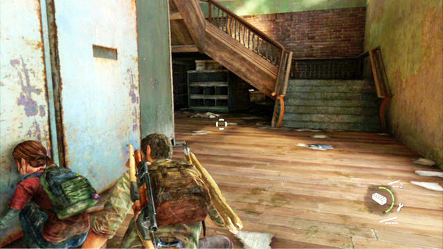 When you enter the building from the dark alley, sneak over to the other side of the store and find the stairs - The Last of Us: Alone and Forsaken (Pittsburgh), Artifacts and pendants - Artifacts and pendants - The Last of Us Guide