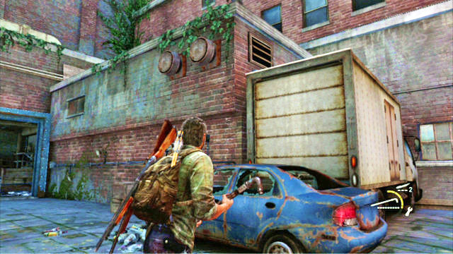 Kill them and climb to the top over the car, where you will be attacked by two more thugs - The Last of Us: Financial District, Escape the City, Artifacts and pendants - Artifacts and pendants - The Last of Us Guide
