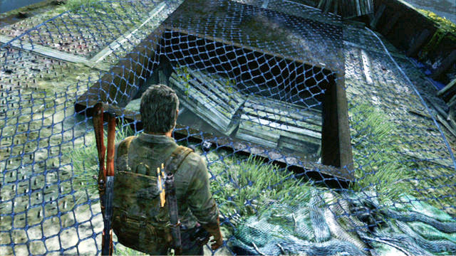 Aboard the same ship, you will find a manhole leading under the deck - The Last of Us: The Suburbs - Sewer, Artifacts and pendants - Artifacts and pendants - The Last of Us Guide