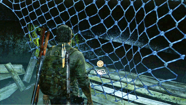 Jump down into that hole and, behind the fishing net, you will find the Firefly Pendant - The Last of Us: The Suburbs - Sewer, Artifacts and pendants - Artifacts and pendants - The Last of Us Guide