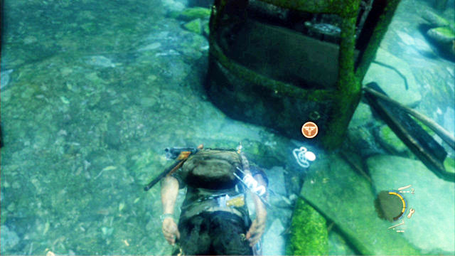You should notice a car wreck in the right corner, with the pendant next to it, under the water - The Last of Us: The Suburbs - Sewer, Artifacts and pendants - Artifacts and pendants - The Last of Us Guide