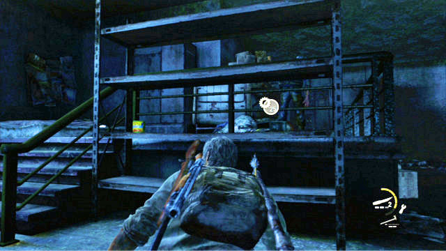 There is one more creature in the room, but you do not need to worry about it, if you make no noise - The Last of Us: The Suburbs - Sewer, Artifacts and pendants - Artifacts and pendants - The Last of Us Guide