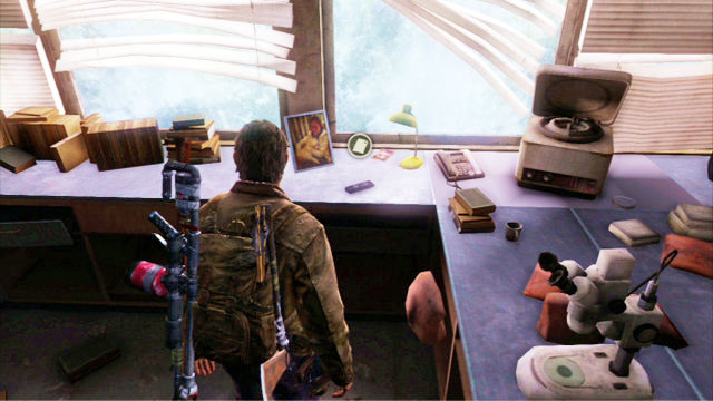 You will notice an opened passage to another room where there is the voice recorder on one of the table tops - The Last of Us: The University, Artifacts and pendants - Artifacts and pendants - The Last of Us Guide