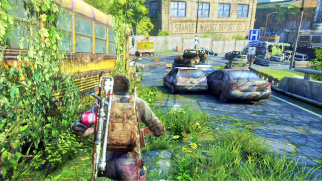 As soon as you go past the bus overgrown with plants, turn left - The Last of Us: Bus Depot, Artifacts and pendants - Artifacts and pendants - The Last of Us Guide