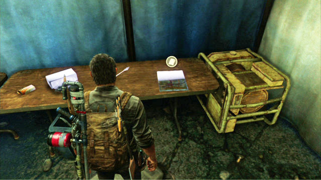 The map is inside the tent - The Last of Us: Bus Depot, Artifacts and pendants - Artifacts and pendants - The Last of Us Guide