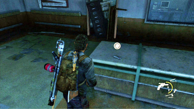 After you climb to the top of the stairs, approach the table in front of you - The Last of Us: Firefly Lab, Artifacts and pendants - Artifacts and pendants - The Last of Us Guide