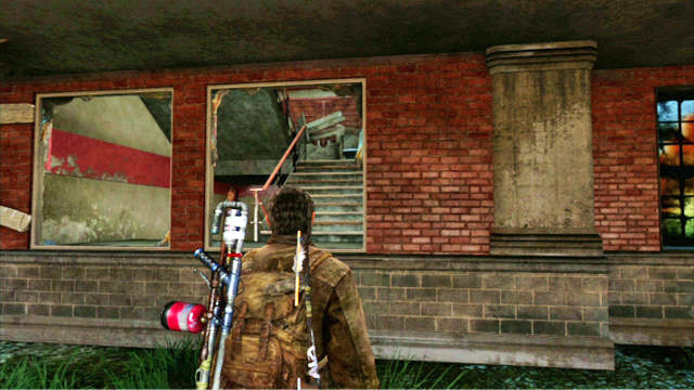There is a building there which you can walk into through the smashed window - The Last of Us: The University, Training manuals, tools - Training manuals and tools - The Last of Us Guide