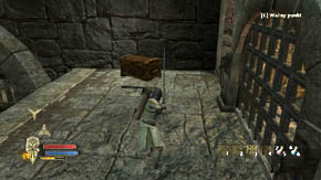 In one of the walls on the right the [SECRET 5/5 for Eradan] is hidden - Main Gate - p. 1 - Chapter 1 - The Lord of the Rings: War in the North - Game Guide and Walkthrough