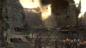 You will meet a goblin sorcerer for the first time - Battlements - Chapter 1 - The Lord of the Rings: War in the North - Game Guide and Walkthrough