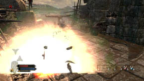 After that quickly take care of the sorcerer - Battlements - Chapter 1 - The Lord of the Rings: War in the North - Game Guide and Walkthrough