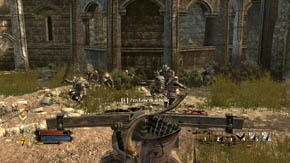 When you hear that enemies are attacking from all directions, it will mean that there are archers and goblins on the left and right - Inner Wards - p. 2 - Chapter 1 - The Lord of the Rings: War in the North - Game Guide and Walkthrough