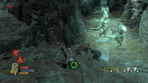 A lot of zombies and spirits-warriors will emerge from the ground, while near the entrance to the tomb some archers will appear as well - The Barrow-downs - p. 2 - Chapter 2 - The Lord of the Rings: War in the North - Game Guide and Walkthrough