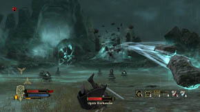 Run forward after reaching The Barrow-downs - The Barrow-downs - p. 2 - Chapter 2 - The Lord of the Rings: War in the North - Game Guide and Walkthrough