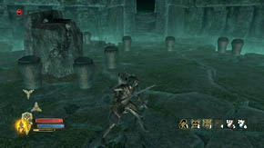 Hide behind the pillar, wait till the waves are over, defeat a lot of zombies (this time, without spirits-warriors) and finish the battle with Kilaran - The Barrow of Amon Gorthad - Chapter 2 - The Lord of the Rings: War in the North - Game Guide and Walkthrough