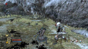 There's a flower on the left - The High Moors - Chapter 3 - The Lord of the Rings: War in the North - Game Guide and Walkthrough