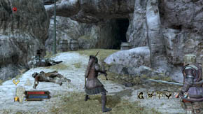 Follow the only possible path to another orc camp - The High Moors - Chapter 3 - The Lord of the Rings: War in the North - Game Guide and Walkthrough