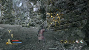 Run through the corridor deep into the cave - The High Moors - Chapter 3 - The Lord of the Rings: War in the North - Game Guide and Walkthrough