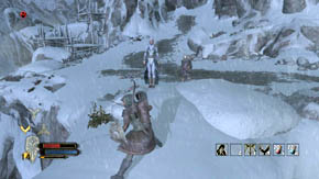 Next, you'll fight with some warriors and a heavy-armored orc - Alpine Pass - Chapter 4 - The Lord of the Rings: War in the North - Game Guide and Walkthrough