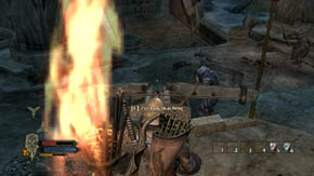 You can use the turrets to kill heavy-armored orcs, yet you have to be smart to do it - Nordinbad - Chapter 7 - The Lord of the Rings: War in the North - Game Guide and Walkthrough