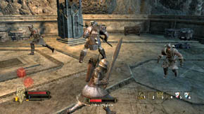 You must kill an Orc Champion, who is the siege commander - Nordinbad - Chapter 7 - The Lord of the Rings: War in the North - Game Guide and Walkthrough