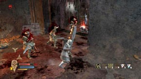 Pass through the door and begin to fight with the prisoners - Carn Dum - Chapter 8 - The Lord of the Rings: War in the North - Game Guide and Walkthrough