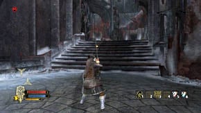 Destroy the barrels on the right and run to the left - Carn Dum - Chapter 8 - The Lord of the Rings: War in the North - Game Guide and Walkthrough