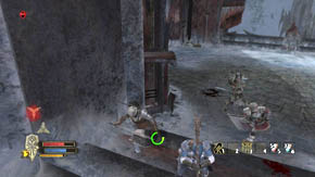 If it does happen, run away as fast as you can to the place from where you went outside, and then turn back - Carn Dum - Chapter 8 - The Lord of the Rings: War in the North - Game Guide and Walkthrough