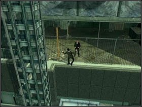 We go to the right in direction of two elevators - Matrix Path of Neo: Theyre Coming for You, Neo - Matrix Path of Neo: Walkthrough - The Matrix: Path of Neo Game Guide & Walkthrough