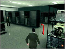 Now we follow a guy who just went out of the bathroom - Matrix Path of Neo: Hes Heading for the Street - Matrix Path of Neo: Walkthrough - The Matrix: Path of Neo Game Guide & Walkthrough
