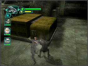 We jump back over the gap and run over the ruins upstairs - Matrix Path of Neo: Storming the Drain - Matrix Path of Neo: Walkthrough - The Matrix: Path of Neo Game Guide & Walkthrough