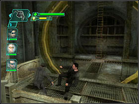 We run along a tunnel again - Matrix Path of Neo: Storming the Drain - Matrix Path of Neo: Walkthrough - The Matrix: Path of Neo Game Guide & Walkthrough