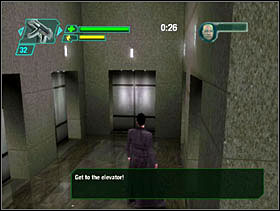 Here we face three waves of enemies - Matrix Path of Neo: Lobby Shooting Spree - Matrix Path of Neo: Walkthrough - The Matrix: Path of Neo Game Guide & Walkthrough