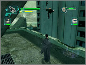 There are two methods for an Agent - Matrix Path of Neo: Rooftop Assault Dodge This - Matrix Path of Neo: Walkthrough - The Matrix: Path of Neo Game Guide & Walkthrough