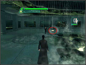 The fight continues in the air (the way you should fight in the air you will find a little bit earlier) - Matrix Path of Neo: Aerial Battle - Matrix Path of Neo: Walkthrough - The Matrix: Path of Neo Game Guide & Walkthrough