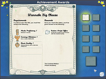 Name - Getting the Certificates - Behind the scenes - The Movies - Game Guide and Walkthrough