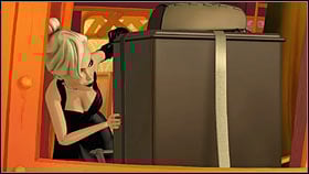 Return to the dining room and change a cursor into a cog then click on a safe attached to a cart - Chapter four - Liz - Walkthrough - The Next Big Thing - Game Guide and Walkthrough