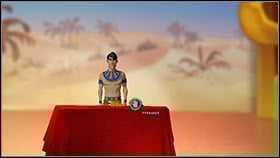 Take the cylinder - it appears that now a rabbit is levitating in the room, so a pyramid with four hieroglyphs is probably located on a table in the theater - Chapter three - Dan - Walkthrough - The Next Big Thing - Game Guide and Walkthrough