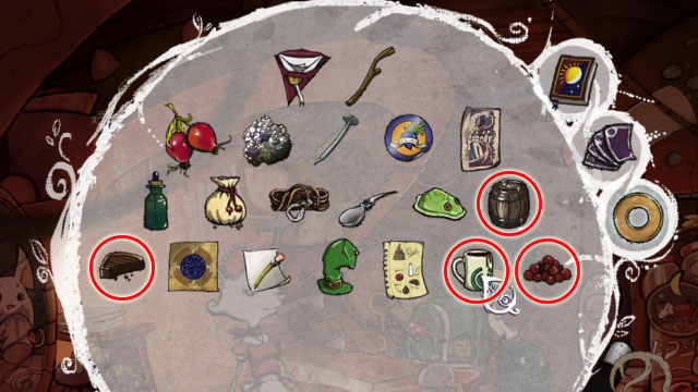 You should have all four ingredients that Anja asks - The four portals: rockwhisper and greengrow spells - Walkthrough - The Night of the Rabbit - Game Guide and Walkthrough