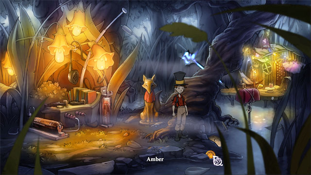 Go back radio station and go to swamp - Lizards, bottles and fifth portal - Walkthrough - The Night of the Rabbit - Game Guide and Walkthrough