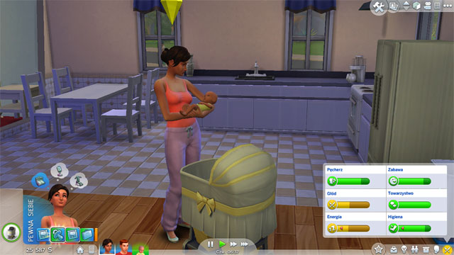When the birth time comes, you can click the Sim and select Give birth to the baby at the hospital, or wait for the baby to appear in the cradle - Parenthood | The Sim Environment - The Sim Environment - Sims 4 Guide
