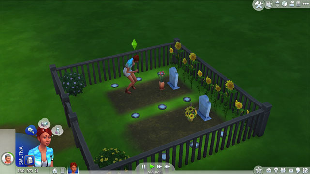 The tomb outdoors, or the urn indoors may be made into a commemorative place - Death | The Sim Environment - The Sim Environment - Sims 4 Guide