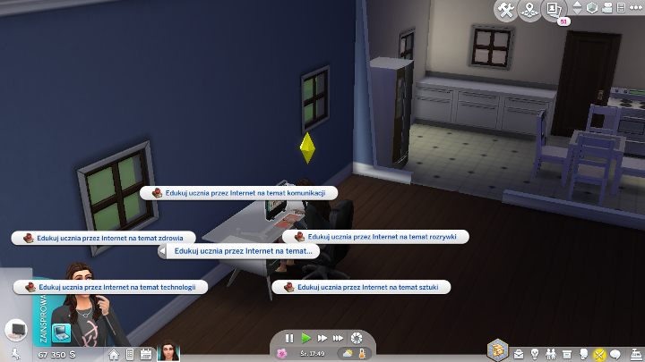 As a teacher, you can earn a little bit of money by using a computer. - The Sims 4 Discover University: Education - a new career, skills, earnings - The Sims 4: Discover University - Sims 4 Guide