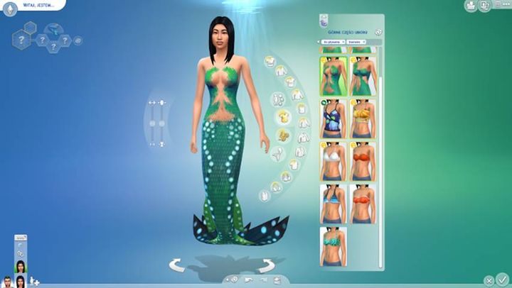 Mermaid race can be selected in the Create A Sim (CAS) menu. - The Sims 4 Island Living: Mermaids - a new race, how to create, skills - The Sims 4: Island Living - Sims 4 Guide