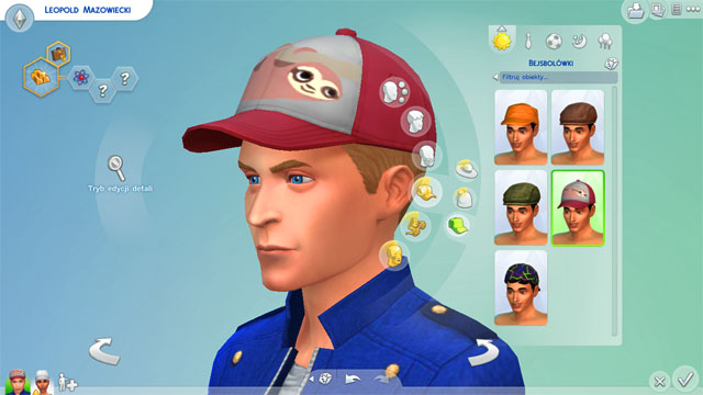 You can give your Sim a hat - The Sims 4: Appearance - body shape, face, hats, make-up - Creating a Sim - Sims 4 Guide