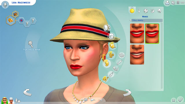 The last element you can select is make-up - The Sims 4: Appearance - body shape, face, hats, make-up - Creating a Sim - Sims 4 Guide