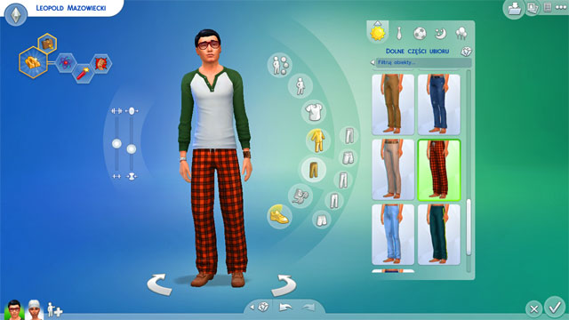 If you dont want an outfit for whole body, you have to fit a bottom to the top youve selected - The Sims 4: Clothes - body shape, top, full body, bottom, shoes - Creating a Sim - Sims 4 Guide
